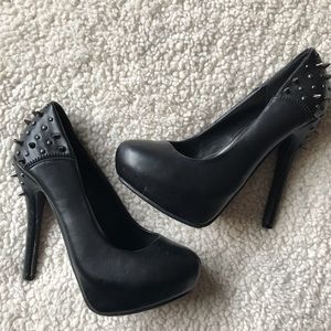 SOLD Studded black heels